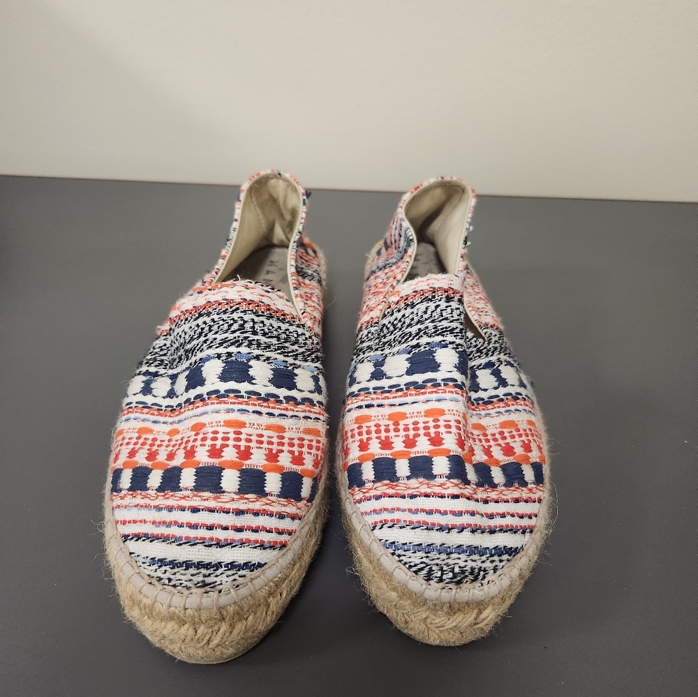 Anthropologie Manebi Tulim graphic print Slip On espadrilles Sz 40EU